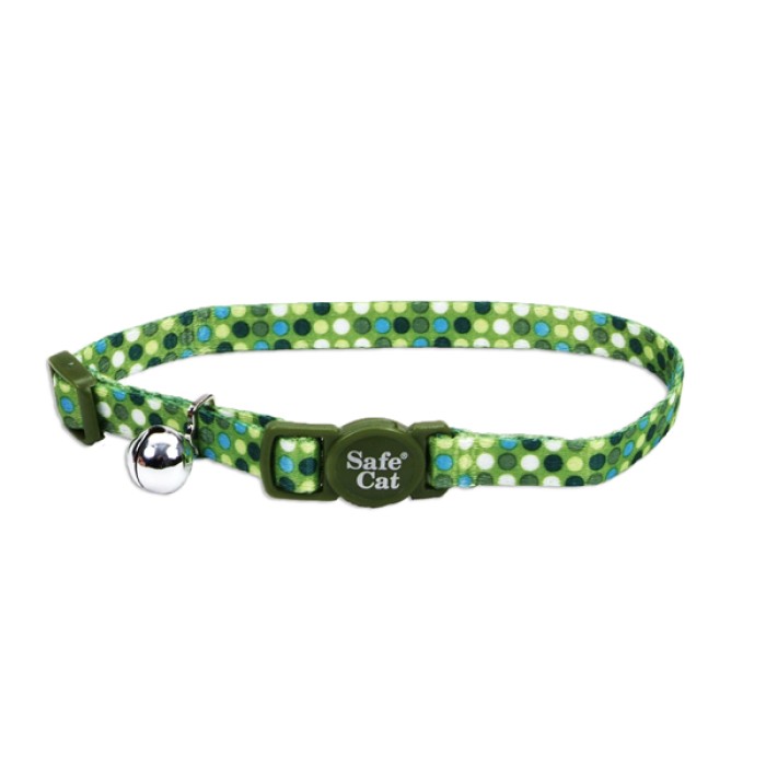 Coastal Lit'l Pals Safe Cat нашийник для кошенят, 0,8 см Х20 см, зелена точка.